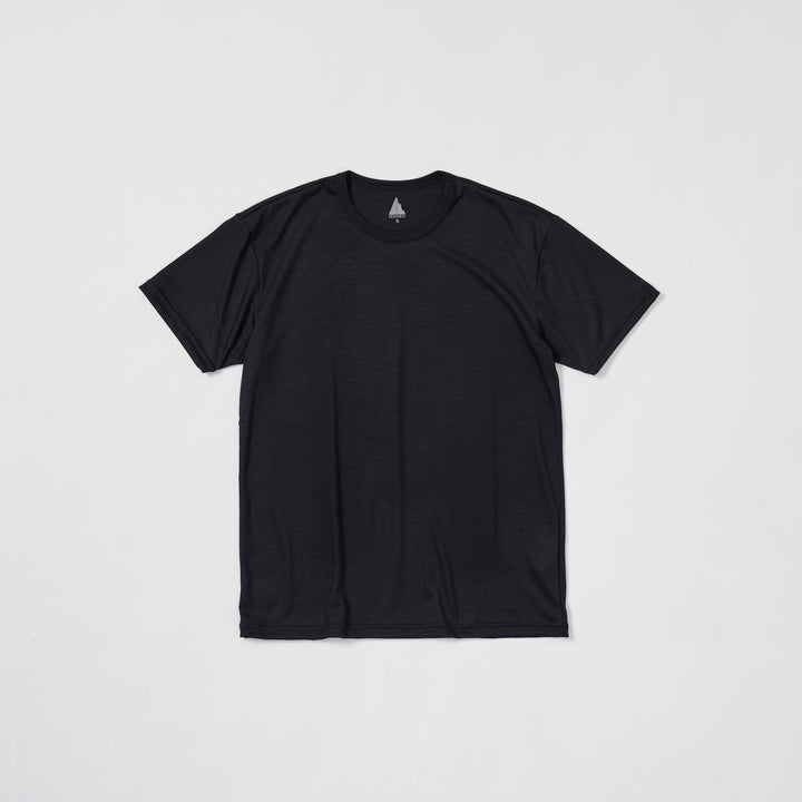 DRY WOOL T-SHIRT 2(UNISEX) - INK BLACK