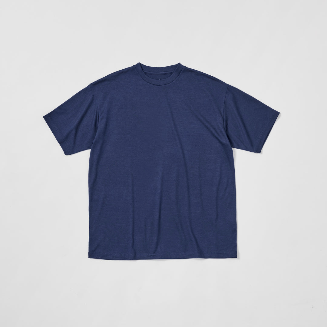 ALL TIME WOOL T-SHIRT(UNISEX) - BLUE GRAY