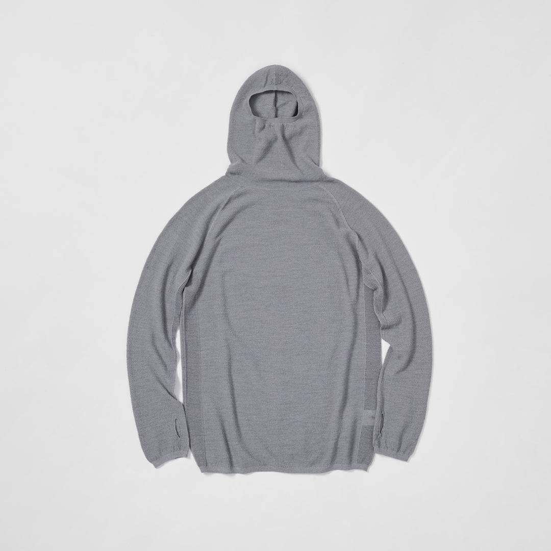 MERINO AIR HOODY 2 - ICE GRAY