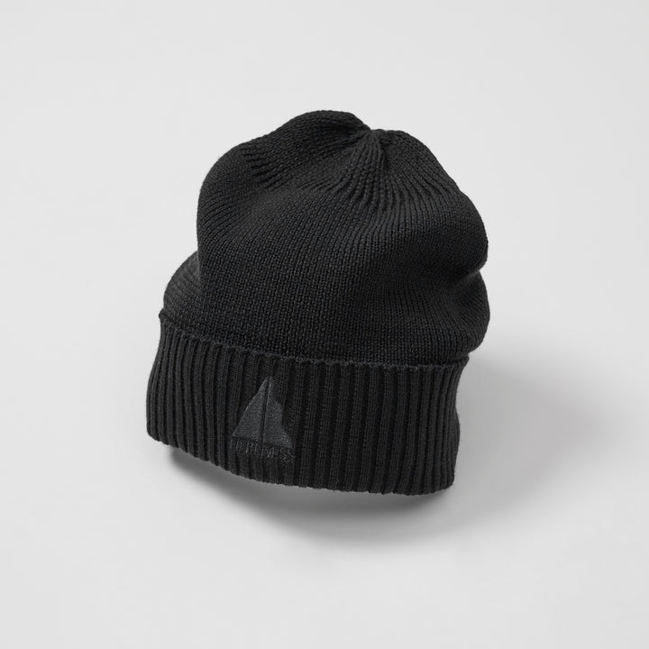 SOFT MERINO BEANIE - BLACK