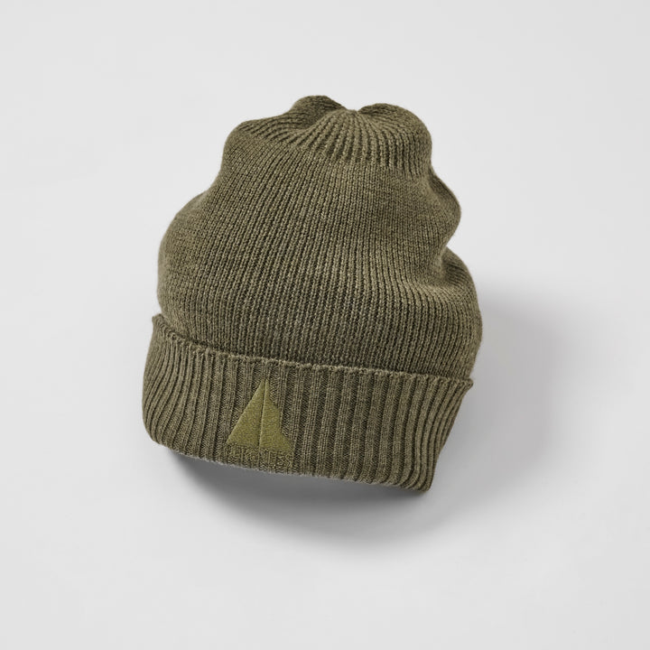 SOFT MERINO BEANIE - OLIVE GREEN