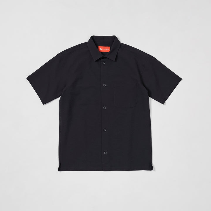 Outdoor Seersucker Shirt - BLACK