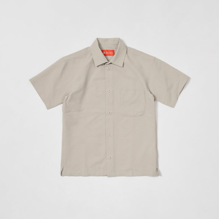 Outdoor Seersucker Shirt - BEIGE