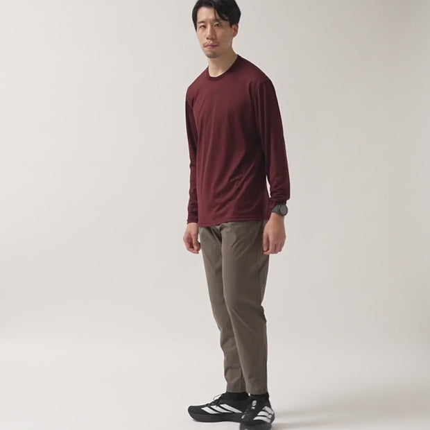 SMOOTH WOOL T-SHIRT LONG SLEEVE 2(UNISEX) | メリノウール トップス