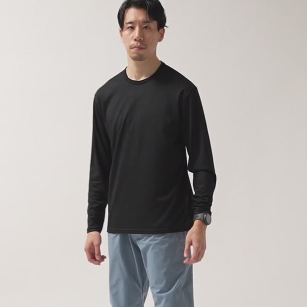 DRY WOOL T-SHIRT LONG SLEEVE 2(UNISEX) | Merino wool NIKKE AXIO T