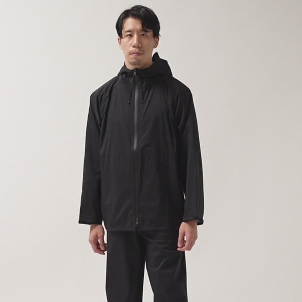 HERENESS NU JACKET ブラック Lサイズ NU JACKET | レインジャケット ユニセックス C0撥水 | HERENESS