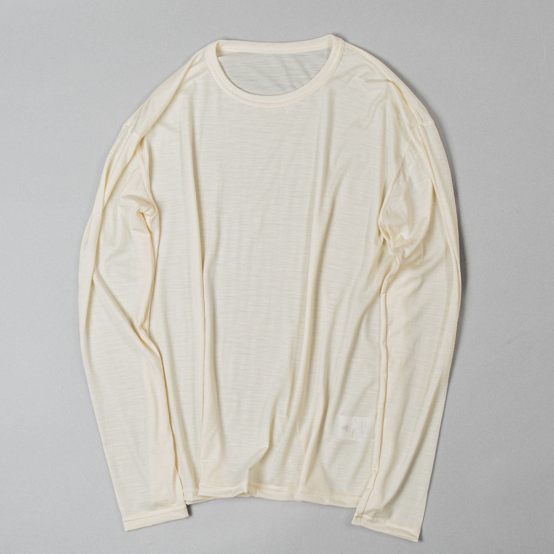 SMOOTH WOOL T-SHIRT LONG SLEEVE(UNISEX) – HERENESS.jp