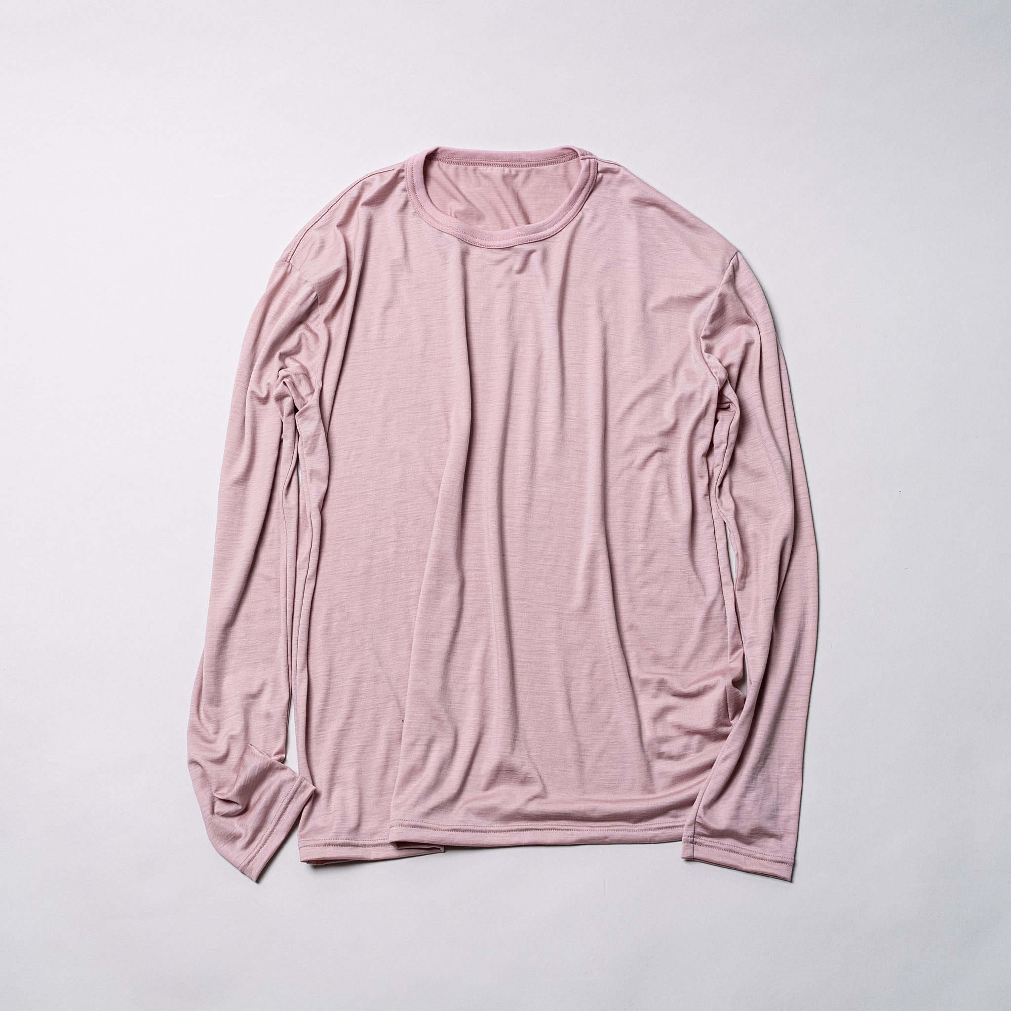 SMOOTH WOOL T-SHIRT LONG SLEEVE(UNISEX) – HERENESS.jp